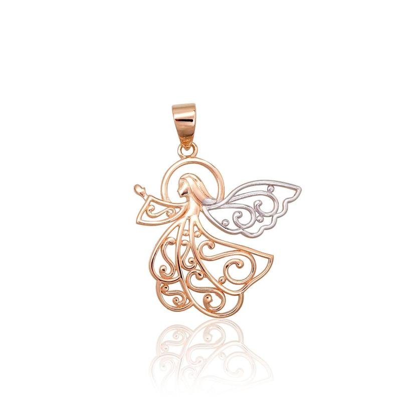 Gold pendant, Red Gold 585°, Rhodium (Plating)
