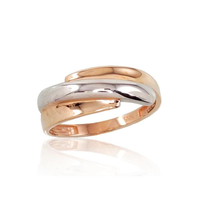 Gold ring, Red Gold 585°, Rhodium (Plating)