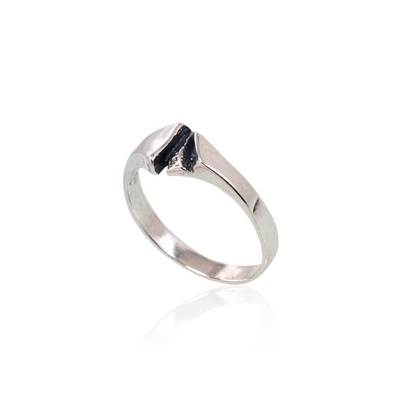 Серебряное кольцо, Серебро 925°, оксид (покрытие)