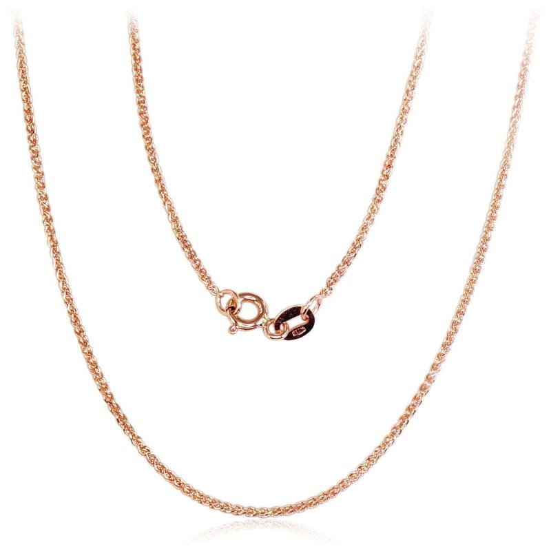 Gold chain Spiga 1, 2 mm, Red Gold 585°