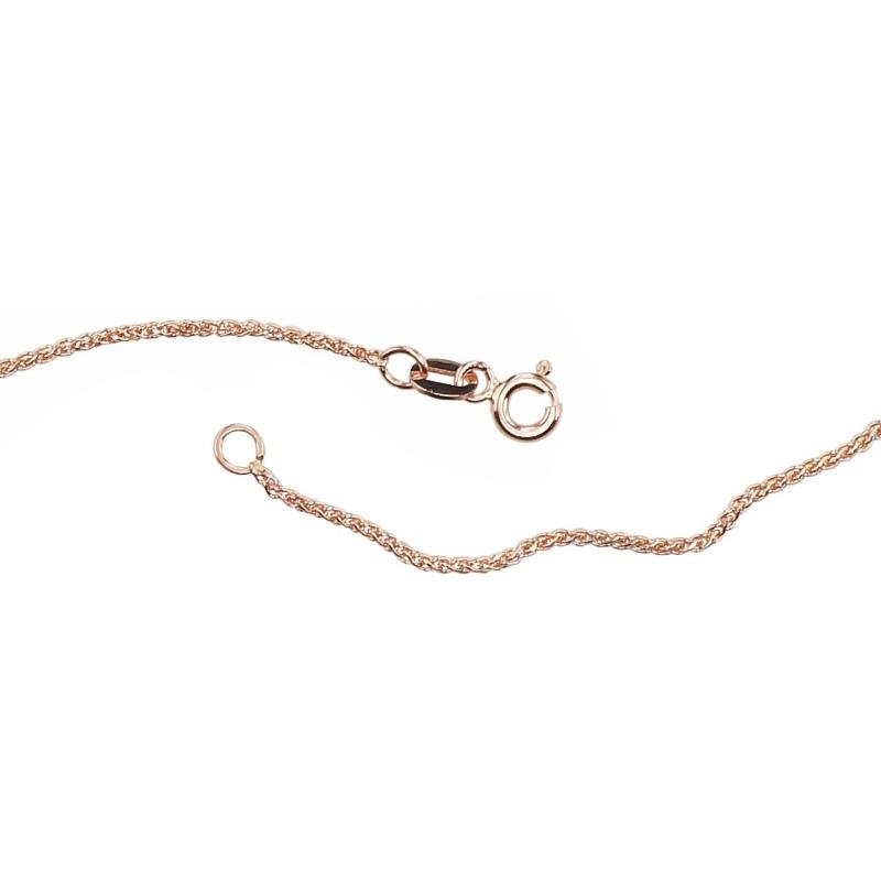 Gold chain Spiga 1, 2 mm, Red Gold 585°