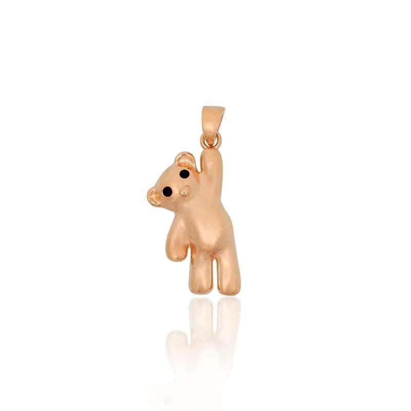 Gold pendant, Red Gold 585°, Jewelery enamel