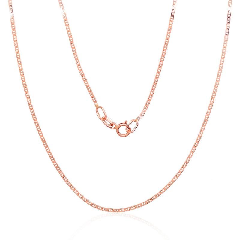 Gold chain Marina 1.1 mm, diamond cut, Red Gold 585°
