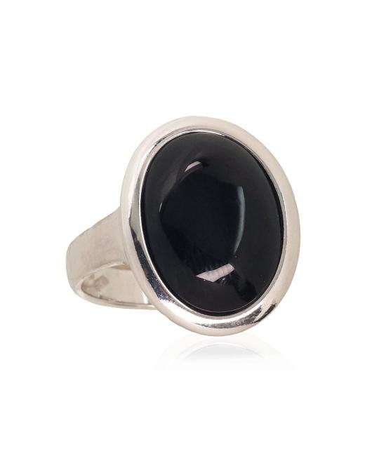 Silver ring, Silver 925°, Rhodium (Plating), Onix