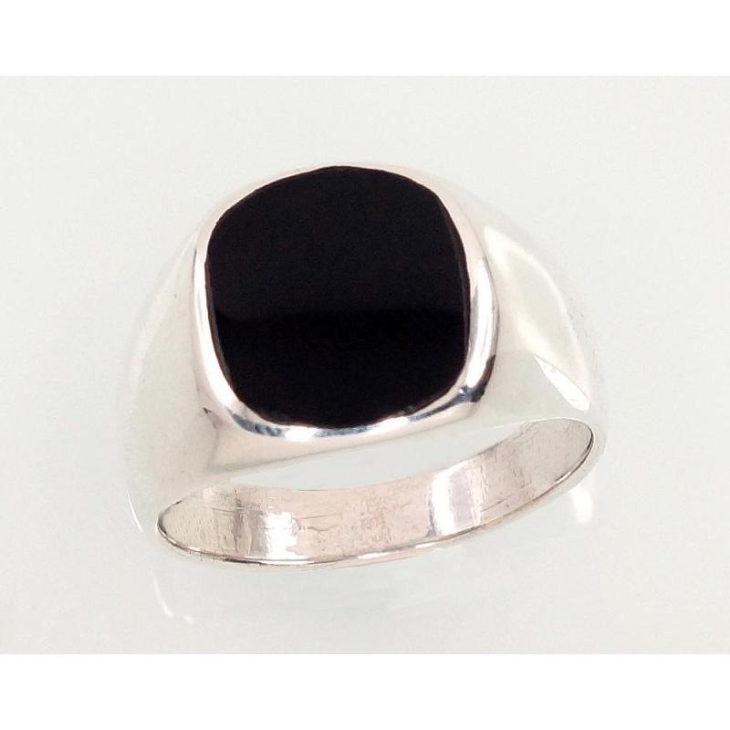 Серебряное кольцо, Серебро 925°, Оникс