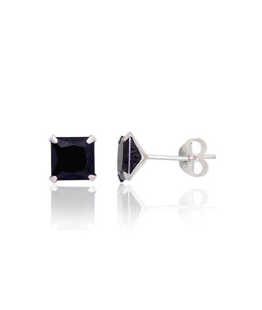 Silver stud earrings, Silver 925°, Zirkons