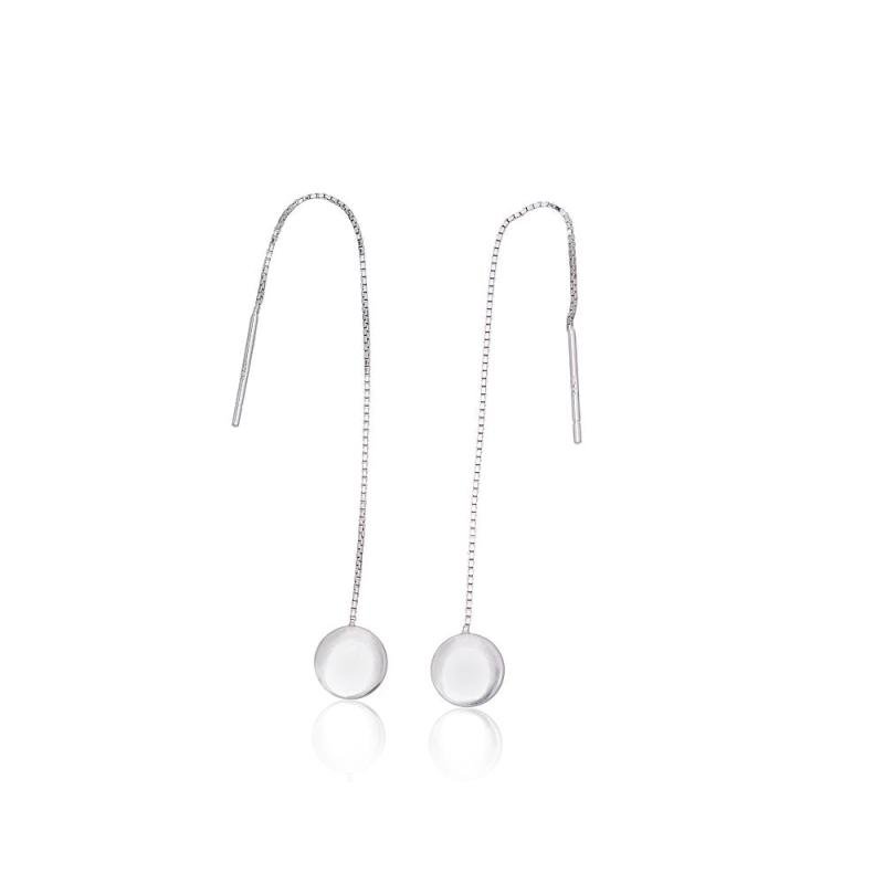 Silver earrings, Silver 925°, Rhodium (Plating)