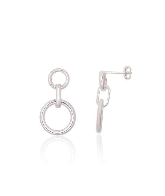 Silver stud earrings, Silver 925°