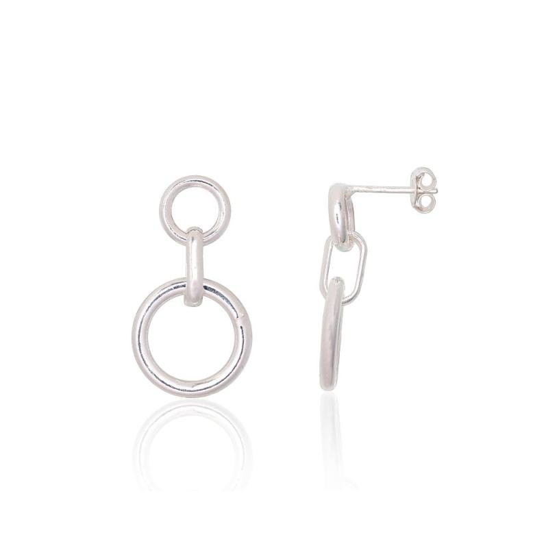 Silver stud earrings, Silver 925°