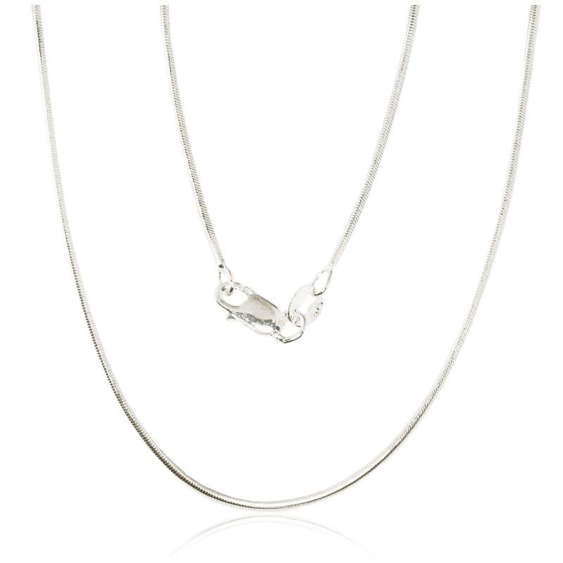 Серебряная цепочка Змейка 1.1 мм, Серебро 925°