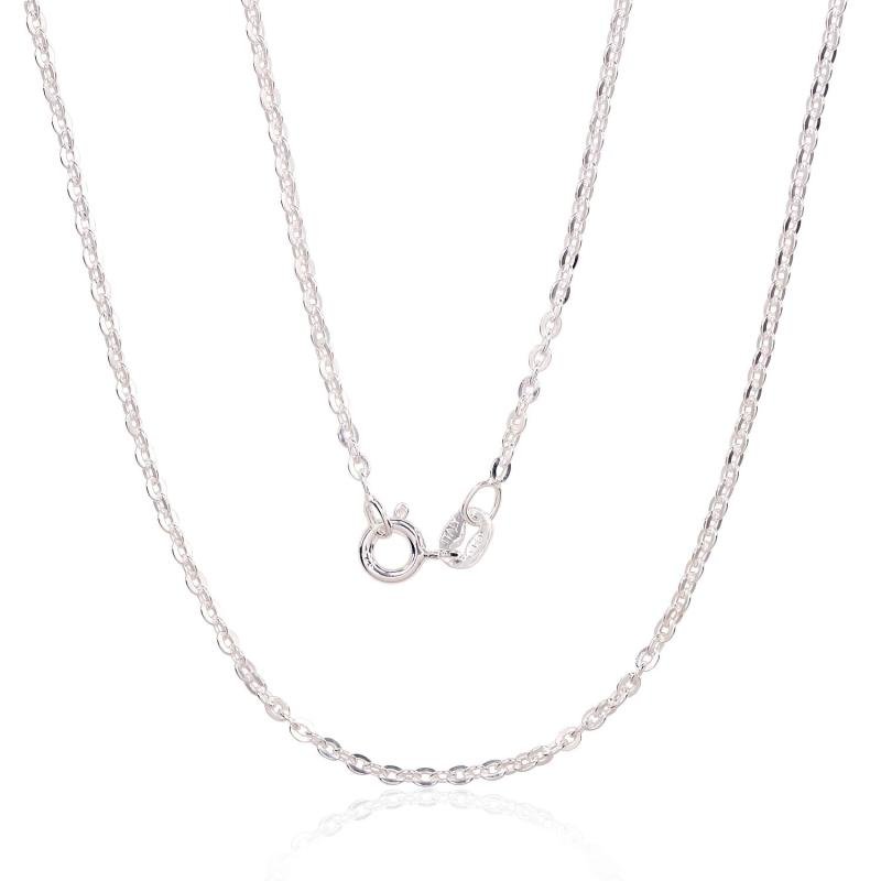 Silver chain Anchor round 2 mm, diamond cut, Silver 925°
