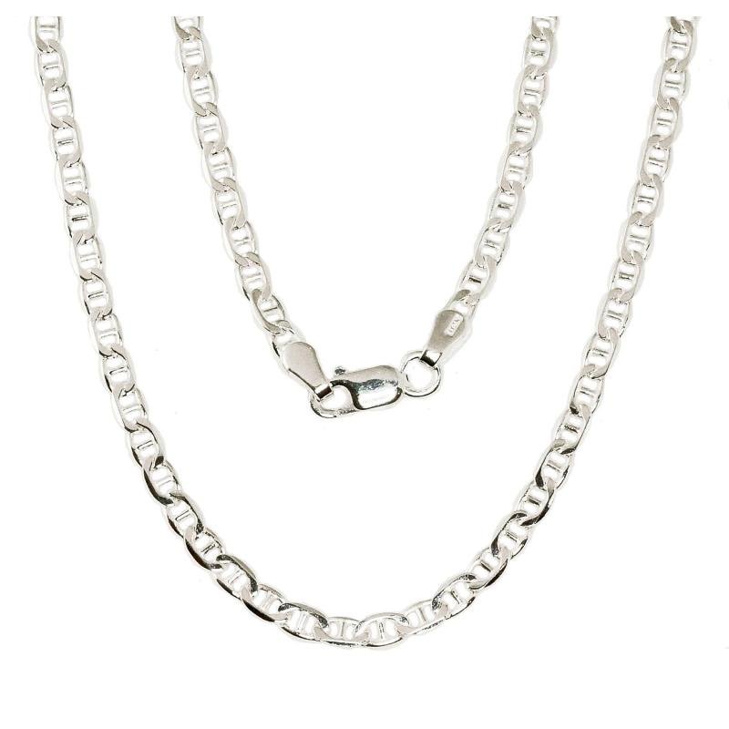 Sudraba ķēdīte Marina 3 mm, dimantu apstrādājums, Sudrabs 925°