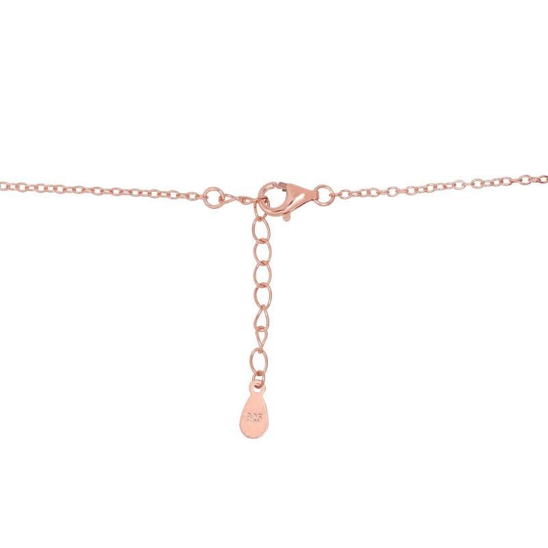 Silver necklace, Silver 925°, red gold (Plating)