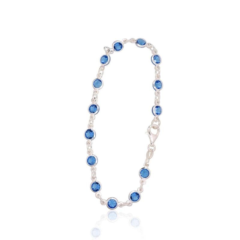 Silver bracelet, Silver 925°, Zirkons