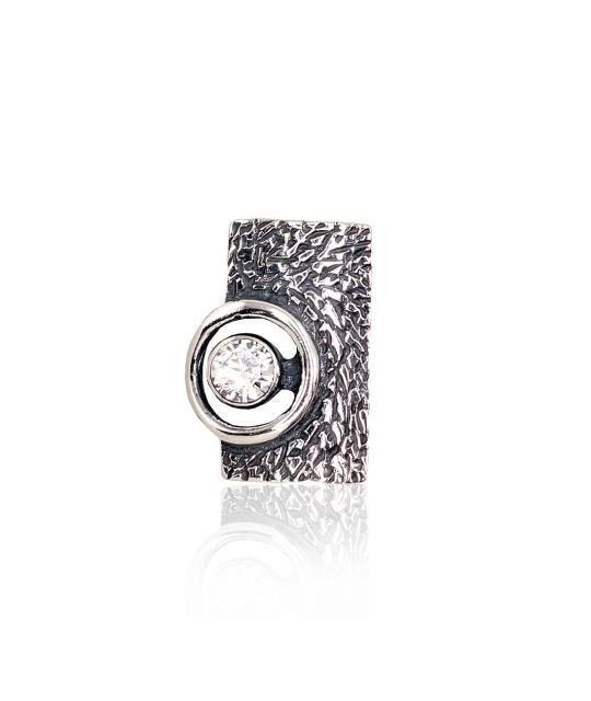 Silver pendant, Silver 925°, oxide (Plating), Zirkons