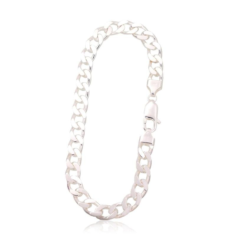 Sidabrinė grandinėlė Curb 7.5 mm, Sidabras 925°
