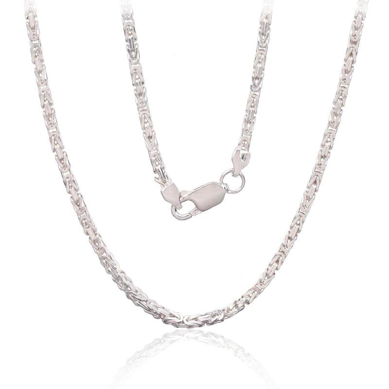 Silver chain Bizantine 2.1 mm, Silver 925°