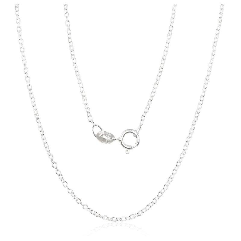Silver chain Anchor round 1, 1 mm, Silver 925°