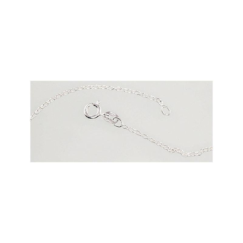 Silver chain Anchor round 1, 1 mm, Silver 925°