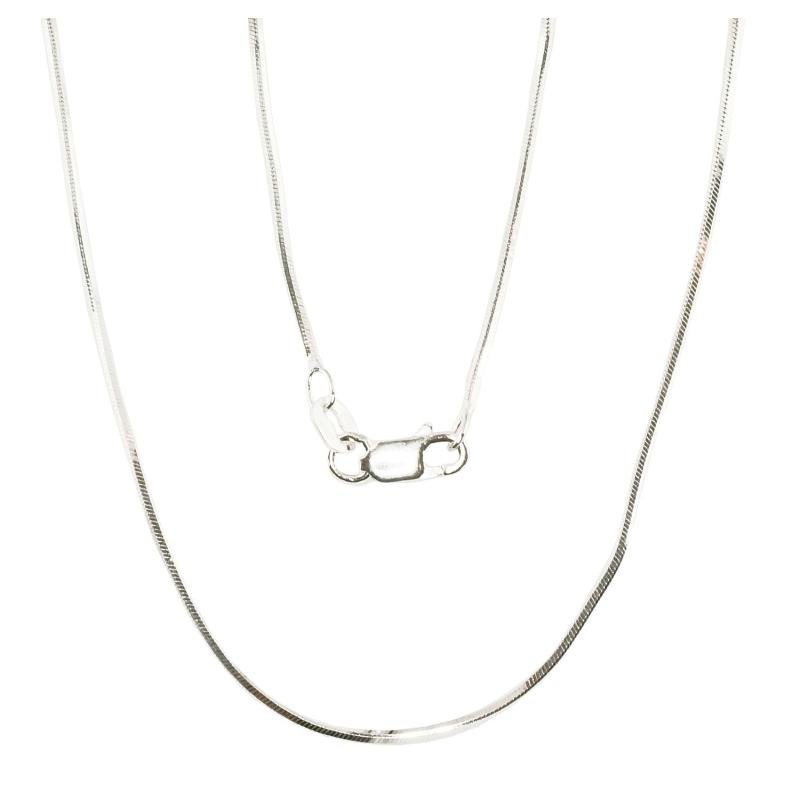 Silver chain Snake 1 mm, diamond cut, Silver 925°