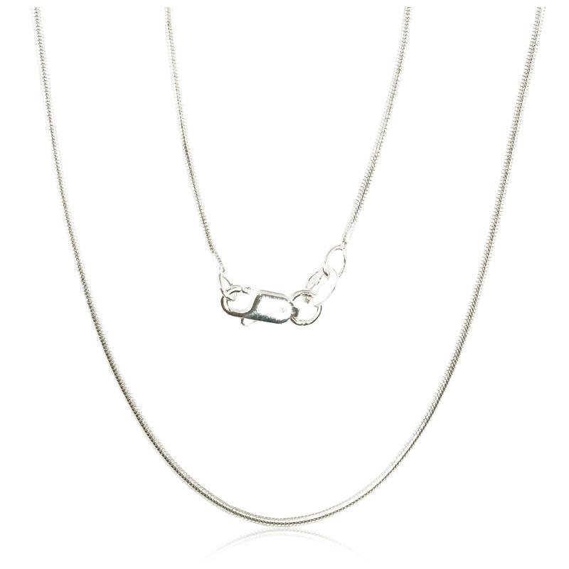 Silver chain Snake 1 mm, Silver 925°