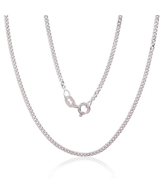 Silver chain Curb 2 mm, diamond cut, Silver 925°