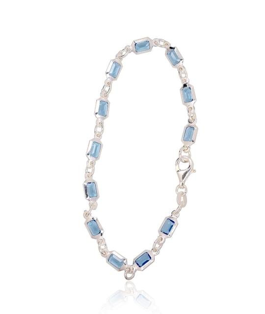 Silver bracelet, Silver 925°, Zirkons