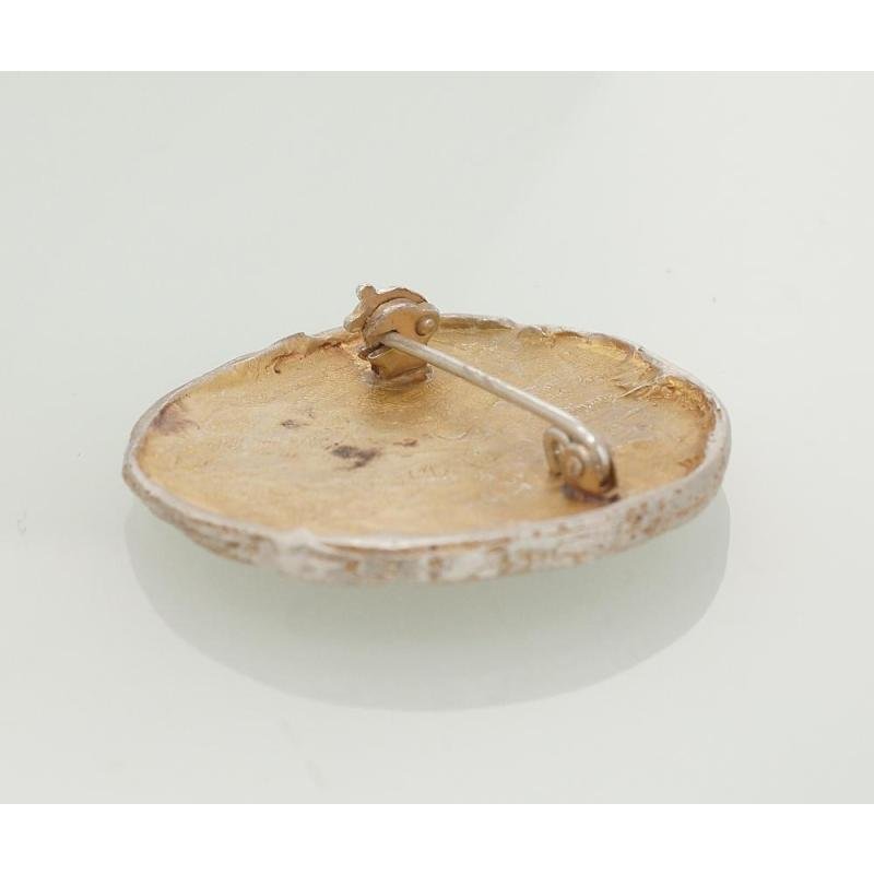 Silver brooch, Silver 925°, oxide (Plating)