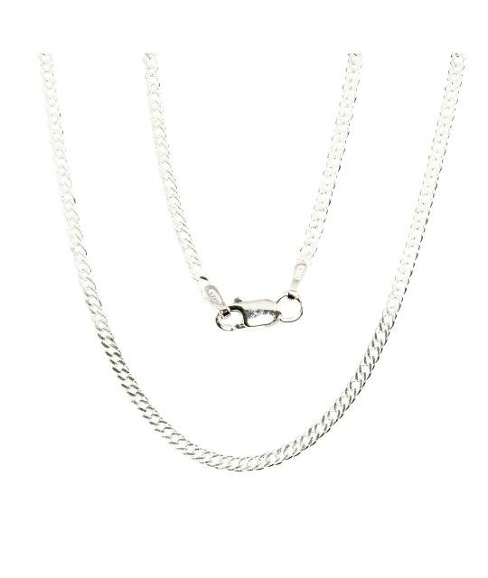 Silver chain Rombo 2 mm, diamond cut, Silver 925°