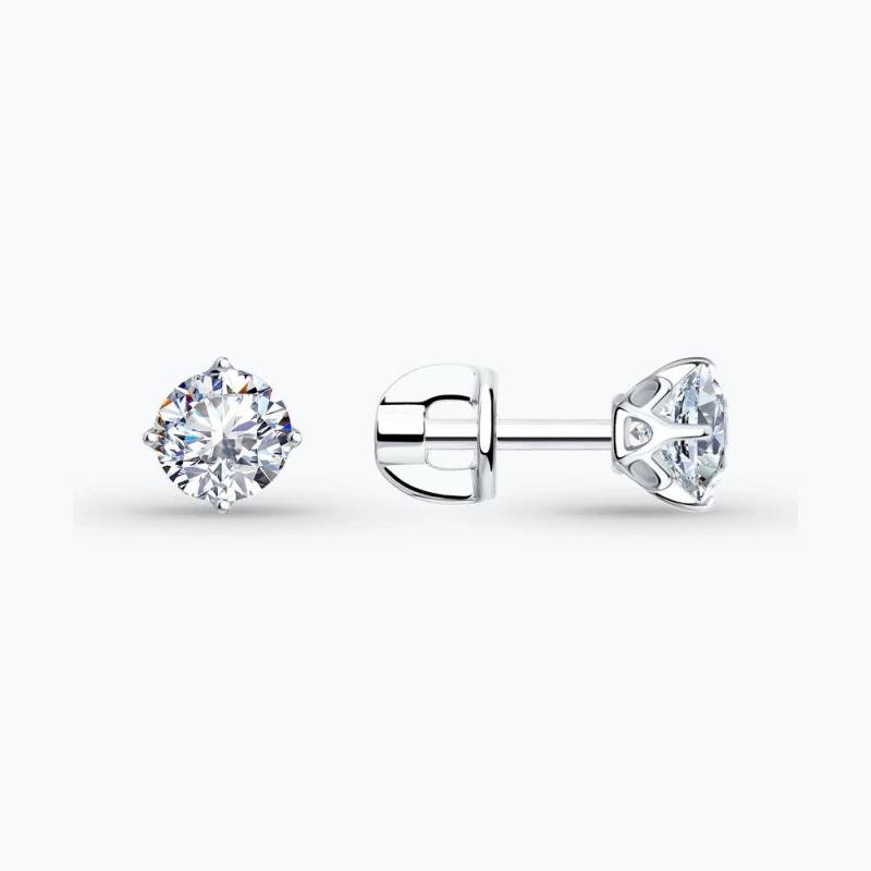 Silver Earrings Sokolov with Cubic Zirconia