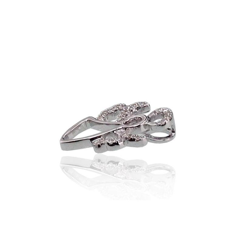 Gold pendant, White Gold 585°, Diamonds